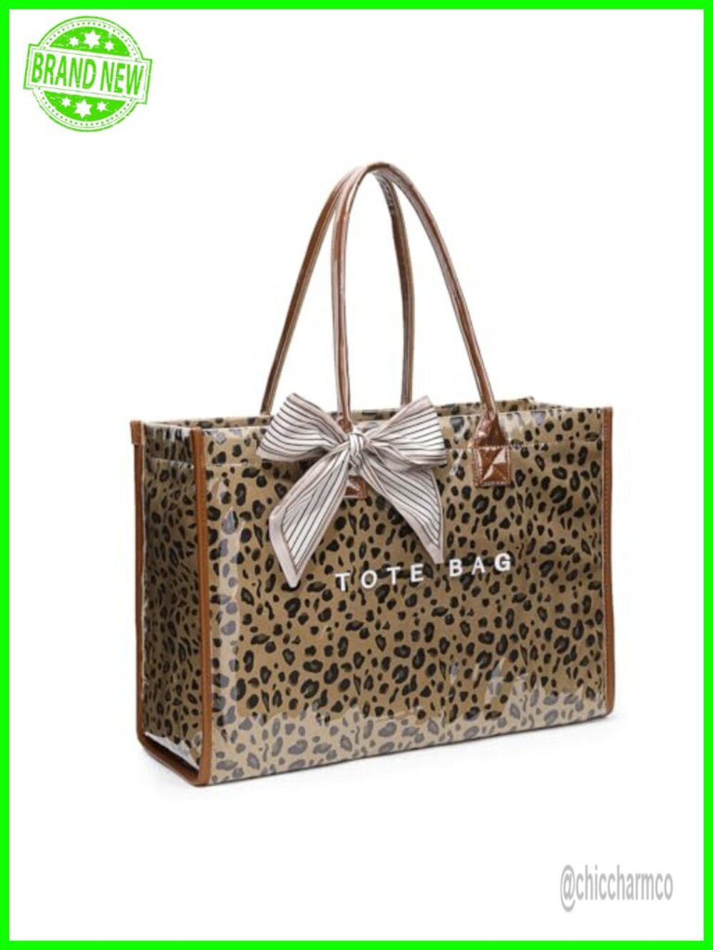 PVC Tote Bag Waterproof Jelly Beach Bag Work Hobo Handbag